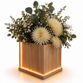 Aura floating wood planter